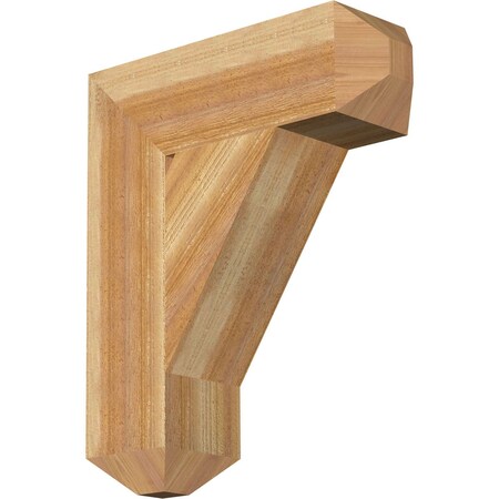 Ekena Millwork Traditional Craftsman Rough Sawn Bracket, Western Red Cedar, 6"W x 20"D x 24"H BKT06X20X24TRA04RWR